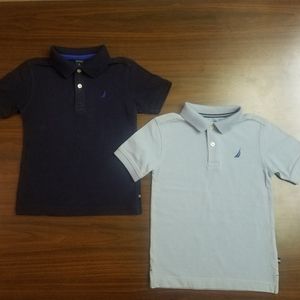 Nautica Lot of 2 Collared 2 Button Cotton Shirts